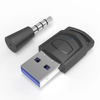 Беспроводной Игровой Аудио Адаптер для Наушников для Игровой Консоли PS5 PS4 PC Гарнитура Bluetooth 5,0 Аудиоприемник Передатчик
