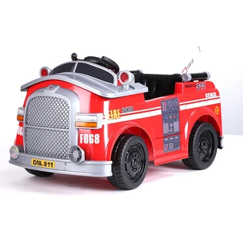 Пожарная машина аккумуляторная машина детские машинки электрическая езда на 12 В игрушечные машинки для детей